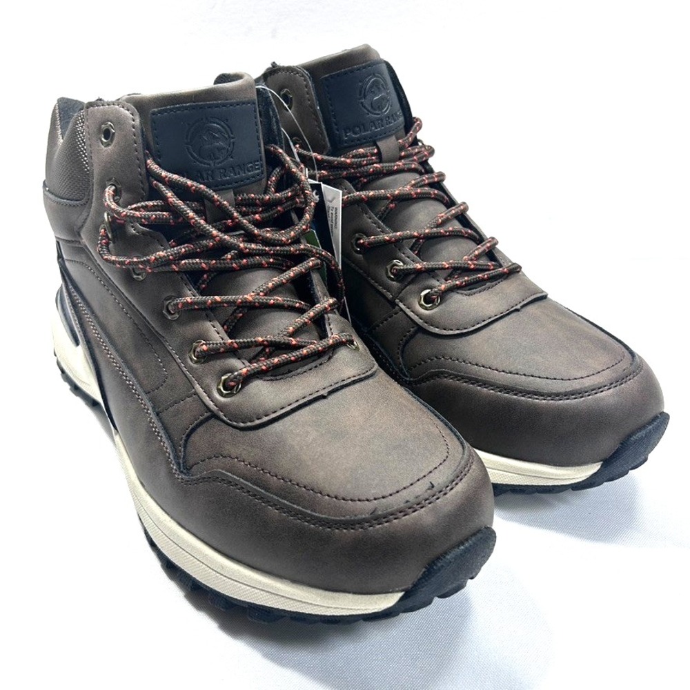POLAR RANGE Men's Vulcan Winter Boots Waterproof Hiking Brown US 12 - No Box‎